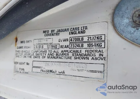 1985 Jaguar Xjs from USA, damaged, VIN SAJNV5845FC119828